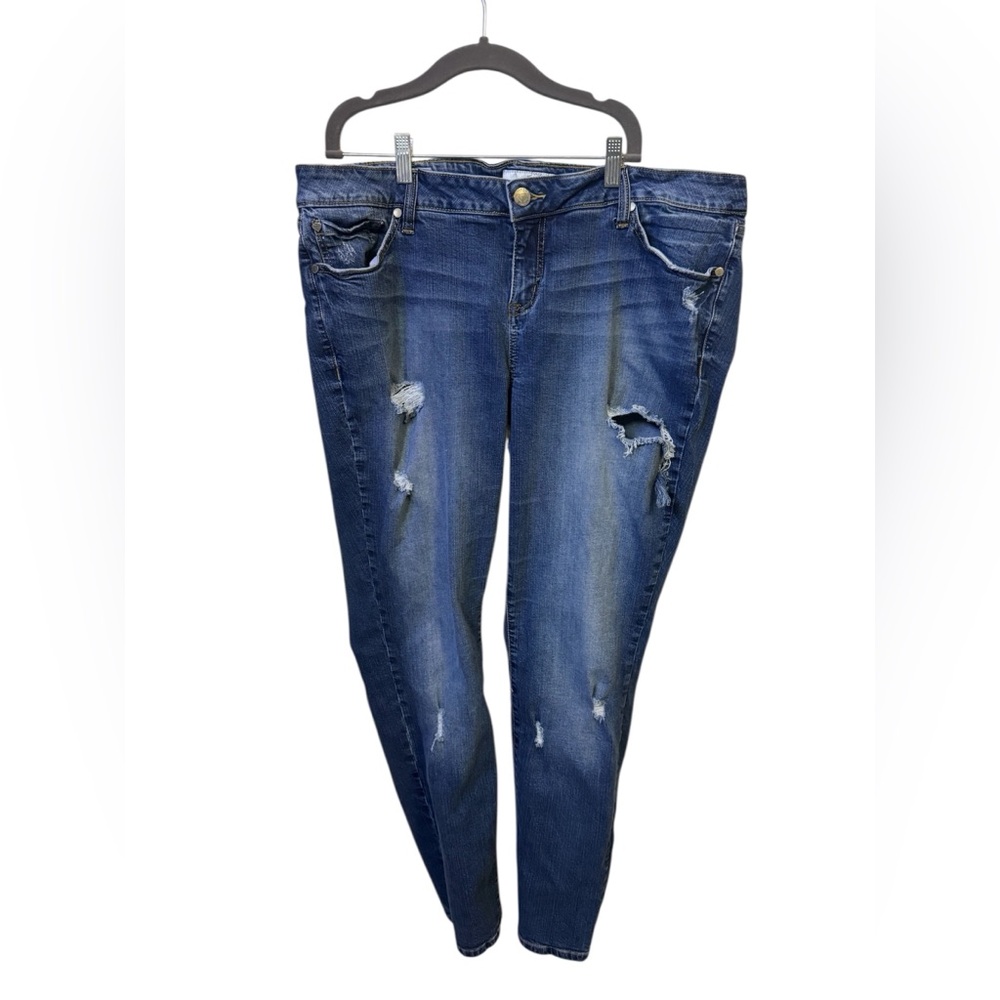 Torrid Skinny Distressed Women's Blue Jeans Size 18